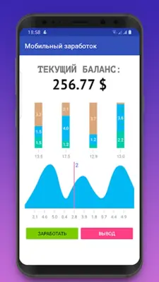 Мобильный заработок на кликах android App screenshot 2